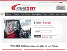 Tablet Screenshot of fahr-zeit.de